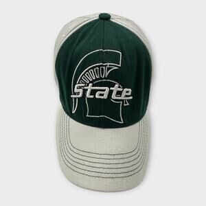 TowCaps One Fit Michigan State Spartans MSU Green White Baseball Hat